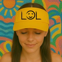 LOL Smiley Face Emoji Visor