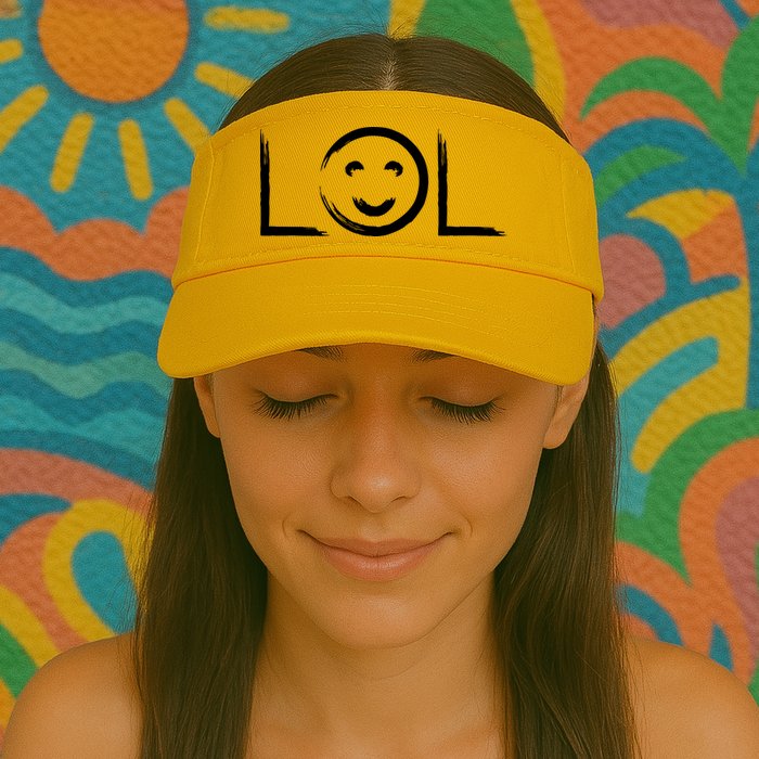LOL Smiley Face Emoji Visor