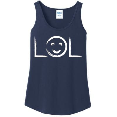 LOL Smiley Face Emoji Ladies Essential Tank