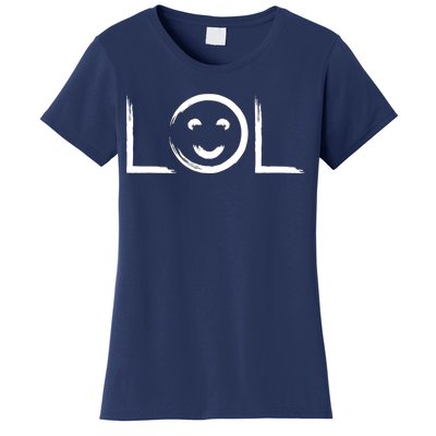 LOL Smiley Face Emoji Women's T-Shirt