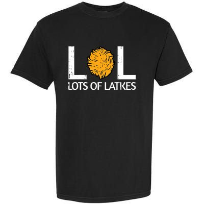 Lots Of Latkes Funny Jew Hanukkah Chanukah  Garment-Dyed Heavyweight T-Shirt