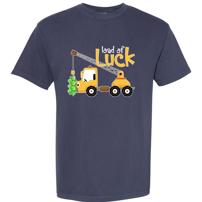 Loads Of Luck Shamrock Funny Truck Saint Patricks Day Garment-Dyed Heavyweight T-Shirt