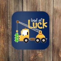 Loads Of Luck Shamrock Funny Truck Saint Patricks Day Coaster