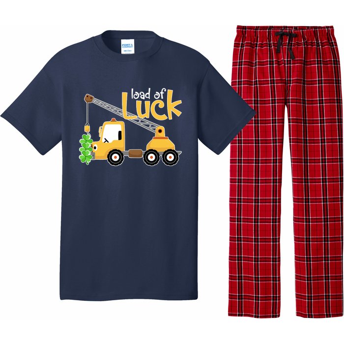 Loads Of Luck Shamrock Funny Truck Saint Patricks Day Pajama Set