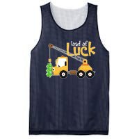 Loads Of Luck Shamrock Funny Truck Saint Patricks Day Mesh Reversible Basketball Jersey Tank