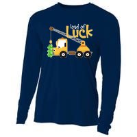 Loads Of Luck Shamrock Funny Truck Saint Patricks Day Cooling Performance Long Sleeve Crew