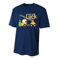 Loads Of Luck Shamrock Funny Truck Saint Patricks Day Performance Sprint T-Shirt