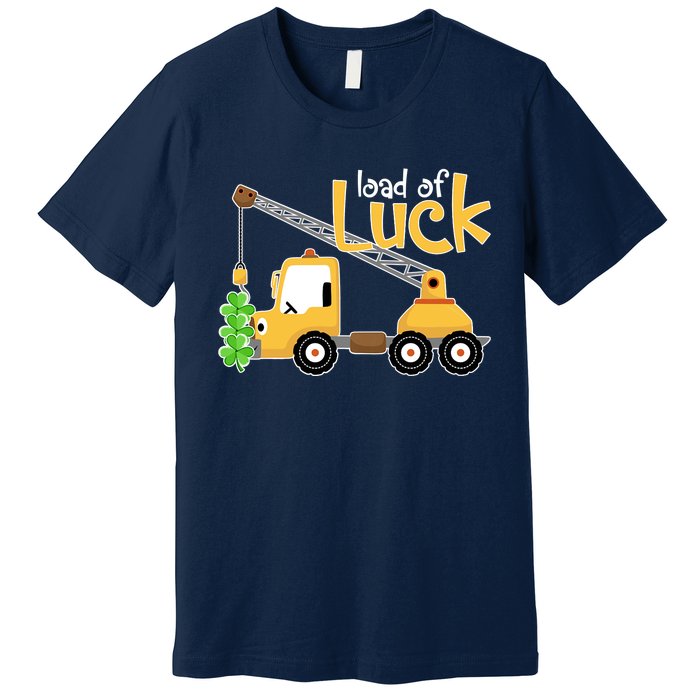 Loads Of Luck Shamrock Funny Truck Saint Patricks Day Premium T-Shirt