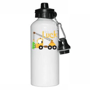 Loads Of Luck Shamrock Funny Truck Saint Patricks Day Aluminum Water Bottle