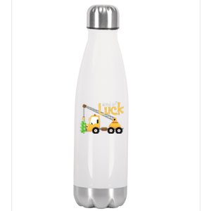 Loads Of Luck Shamrock Funny Truck Saint Patricks Day Stainless Steel Insulated Water Bottle