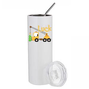 Loads Of Luck Shamrock Funny Truck Saint Patricks Day Stainless Steel Tumbler