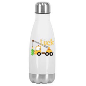 Loads Of Luck Shamrock Funny Truck Saint Patricks Day Stainless Steel Insulated Water Bottle