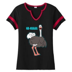 LAUGHING OSTRICH Ladies Halftime Notch Neck Tee