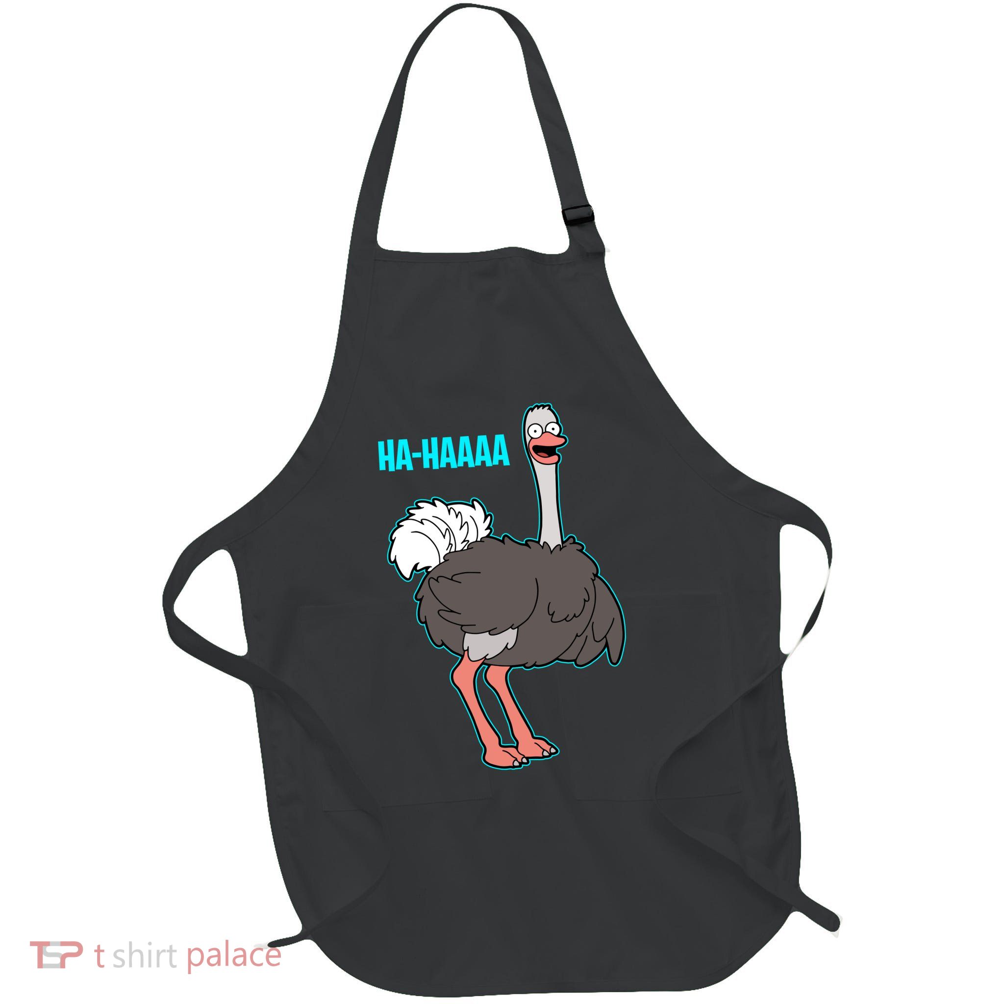 LAUGHING OSTRICH Full-Length Apron With Pockets