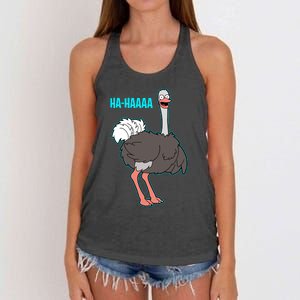 LAUGHING OSTRICH Women's Knotted Racerback Tank