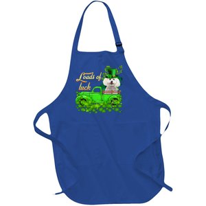 Loads Of Luck Truck Bichon Frise St Patrick's Day Cute Gift Full-Length Apron With Pockets