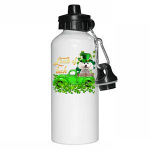 Loads Of Luck Truck Bichon Frise St Patrick's Day Cute Gift Aluminum Water Bottle