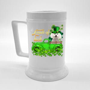 Loads Of Luck Truck Bichon Frise St Patrick's Day Cute Gift Beer Stein