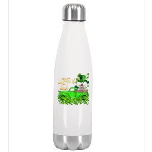 Loads Of Luck Truck Bichon Frise St Patrick's Day Cute Gift Stainless Steel Insulated Water Bottle