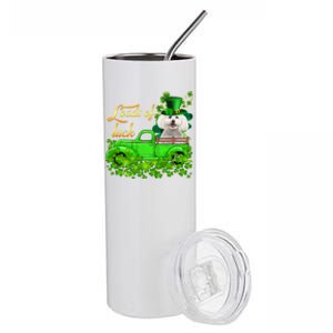 Loads Of Luck Truck Bichon Frise St Patrick's Day Cute Gift Stainless Steel Tumbler