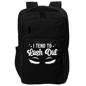 Lash Out Lash Tech Lash Technician Gift Impact Tech Backpack