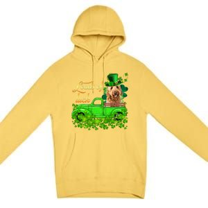 Loads Of Luck Truck Goldendoodle St Patrick's Day Gift Premium Pullover Hoodie