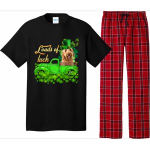 Loads Of Luck Truck Goldendoodle St Patrick's Day Gift Pajama Set