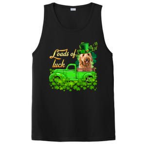 Loads Of Luck Truck Goldendoodle St Patrick's Day Gift PosiCharge Competitor Tank