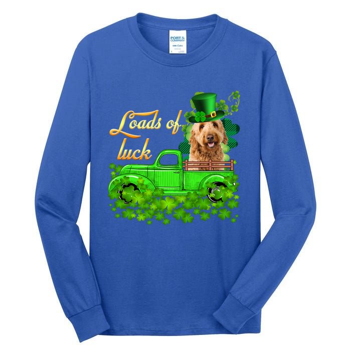 Loads Of Luck Truck Goldendoodle St Patrick's Day Gift Tall Long Sleeve T-Shirt