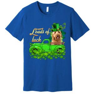 Loads Of Luck Truck Goldendoodle St Patrick's Day Gift Premium T-Shirt