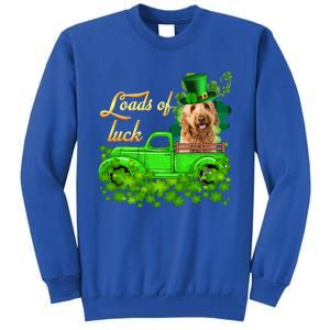 Loads Of Luck Truck Goldendoodle St Patrick's Day Gift Tall Sweatshirt