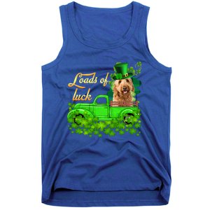 Loads Of Luck Truck Goldendoodle St Patrick's Day Gift Tank Top