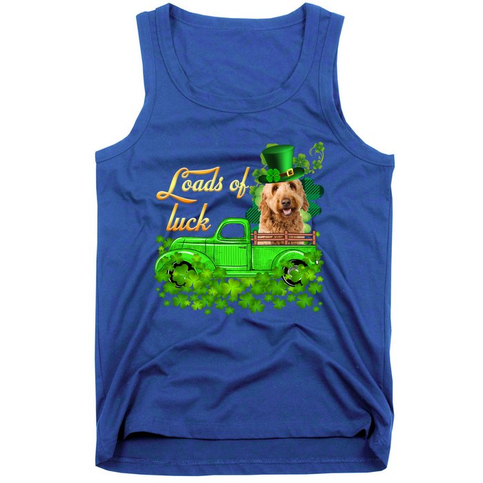 Loads Of Luck Truck Goldendoodle St Patrick's Day Gift Tank Top