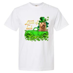 Loads Of Luck Truck Goldendoodle St Patrick's Day Gift Garment-Dyed Heavyweight T-Shirt