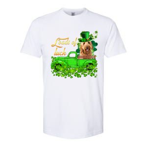 Loads Of Luck Truck Goldendoodle St Patrick's Day Gift Softstyle CVC T-Shirt