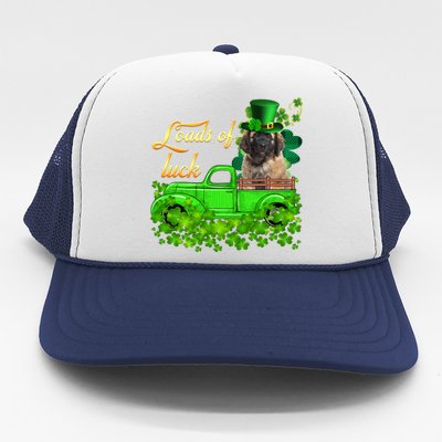 Loads Of Luck Truck Leonberger St Patrick's Day Gift Trucker Hat