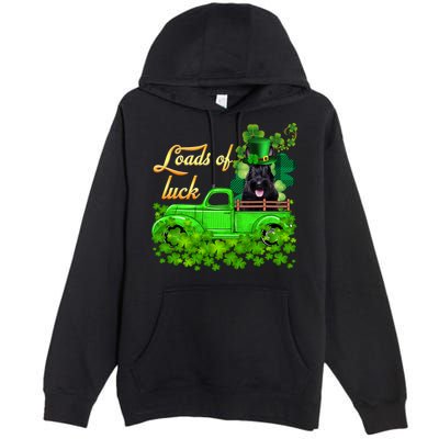 Loads Of Luck Truck Scottish Terrier St Patrick's Day Funny Gift Premium Pullover Hoodie