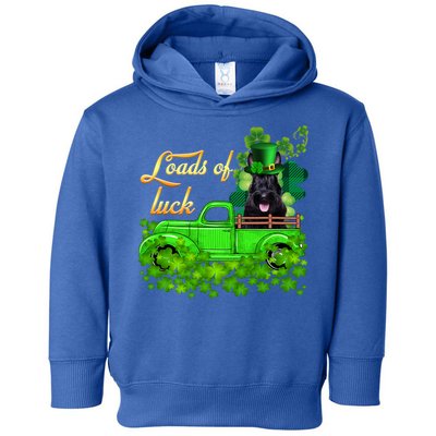 Loads Of Luck Truck Scottish Terrier St Patrick's Day Funny Gift Toddler Hoodie