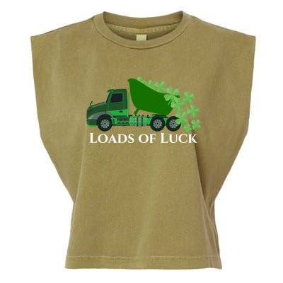 Loads Of Luck Truck St Patricks Day Shamrock Gift Garment-Dyed Women's Muscle Tee