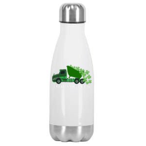 Loads Of Luck Truck St Patricks Day Shamrock Gift Stainless Steel Insulated Water Bottle