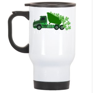 Loads Of Luck Truck St Patricks Day Shamrock Gift Stainless Steel Travel Mug