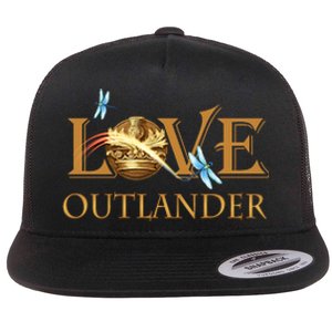 Love Outlander Flat Bill Trucker Hat