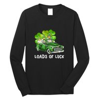 Load Of Luck Truck Gnomies Clover Shamrock St Patrick's Day Long Sleeve Shirt