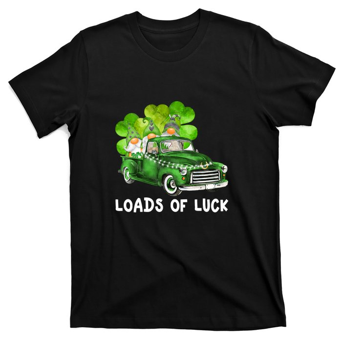 Load Of Luck Truck Gnomies Clover Shamrock St Patrick's Day T-Shirt