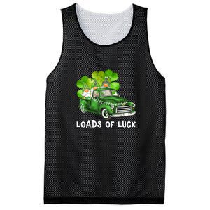 Load Of Luck Truck Gnomies Clover Shamrock St Patrick's Day Mesh Reversible Basketball Jersey Tank