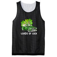 Load Of Luck Truck Gnomies Clover Shamrock St Patrick's Day Mesh Reversible Basketball Jersey Tank