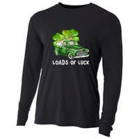 Load Of Luck Truck Gnomies Clover Shamrock St Patrick's Day Cooling Performance Long Sleeve Crew