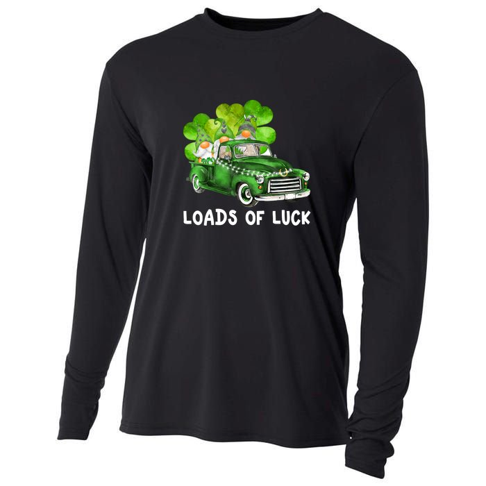 Load Of Luck Truck Gnomies Clover Shamrock St Patrick's Day Cooling Performance Long Sleeve Crew