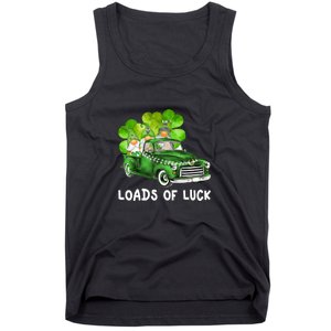 Load Of Luck Truck Gnomies Clover Shamrock St Patrick's Day Tank Top