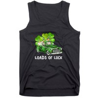 Load Of Luck Truck Gnomies Clover Shamrock St Patrick's Day Tank Top